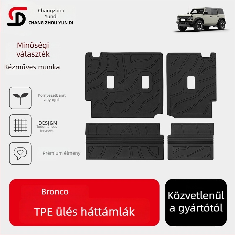 Yundi TPE injektált formájú talpbetétek és csomagtartó szőnyeg Ford Bronco Off-Roadhoz