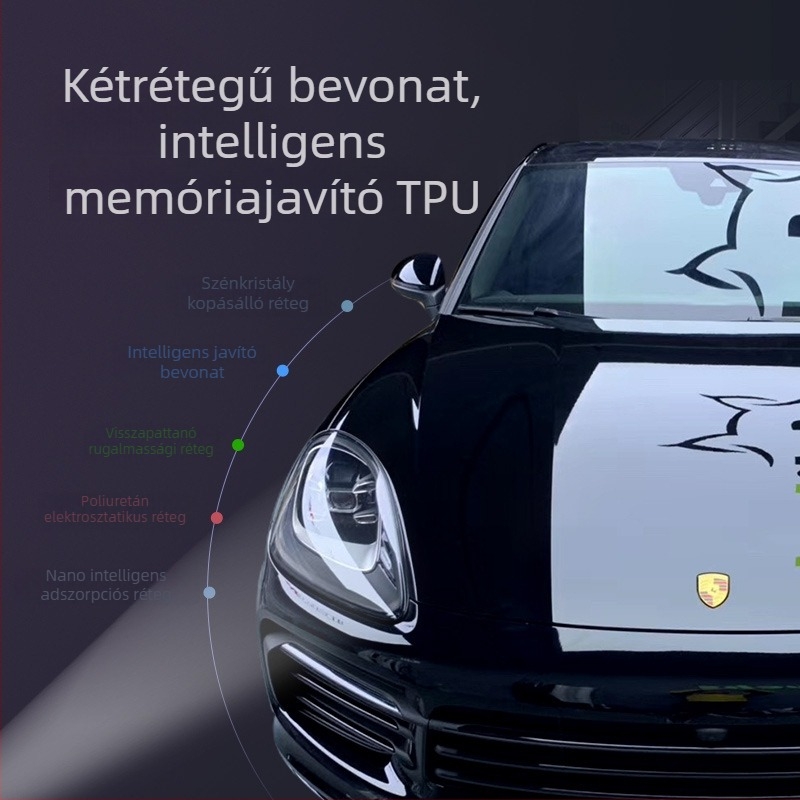 TPU autóvilágításvédő film fényszórók és hátsó lámpák számára, füstös árnyalat, átlátszó és karcálló, hátsó lámpa színváltoztató film önjavító funkcióval