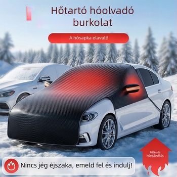 Téli első szélvédő takaró – szigetelt hóvédő, Oxford szövet
