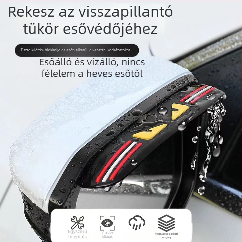Autó visszapillantó tükör esővédő sapka, PVC anyag, modell 121, márka Be sincerely issued, eredet Guangzhou.