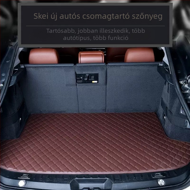 Speciális autóhoz tervezett bőr csomagtartó matrac, sík alapú csomagtartó matrac, dekoratív módosító kiegészítő