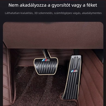 Audi A6L vezetőoldali autópadló szőnyeg — csillagos ég mintázat, velúr+PE anyag, kopásálló, szagtalan, Snowy