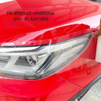 Autó lámpa fólia módosítására és színváltozásra, átlátszó PVC anyag, porálló, karcolásálló, egyszerűen telepíthető