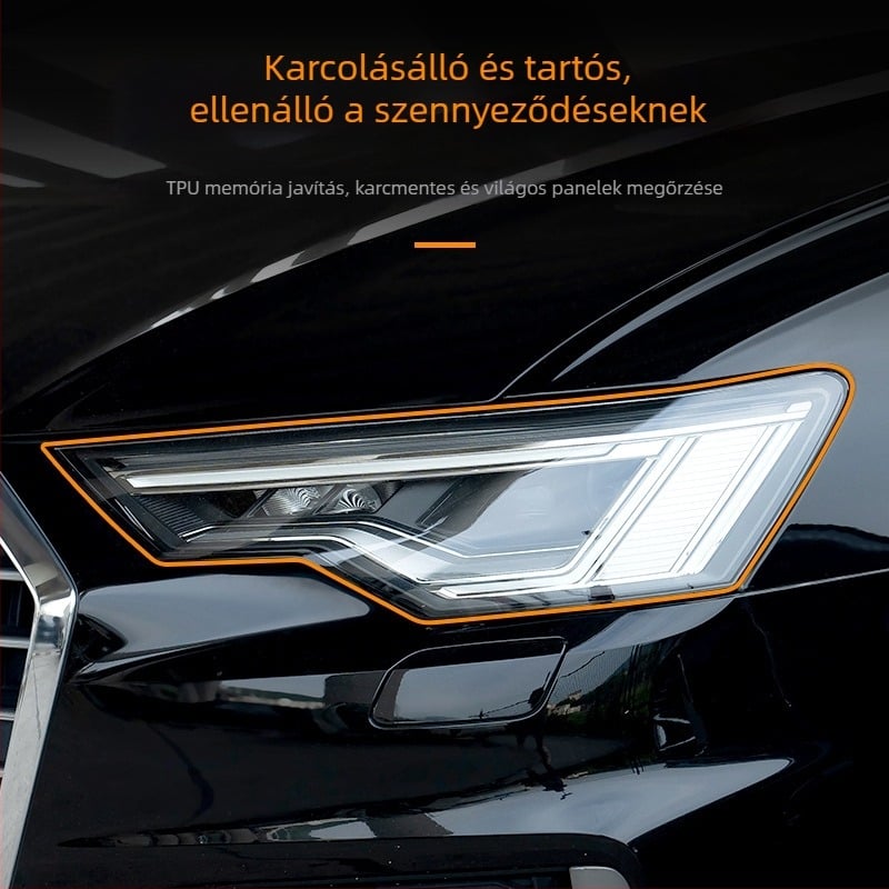 TPU védőfilm autó fényszóróihoz és hátsó lámpákhoz – átlátszó, karcolások javítására alkalmas