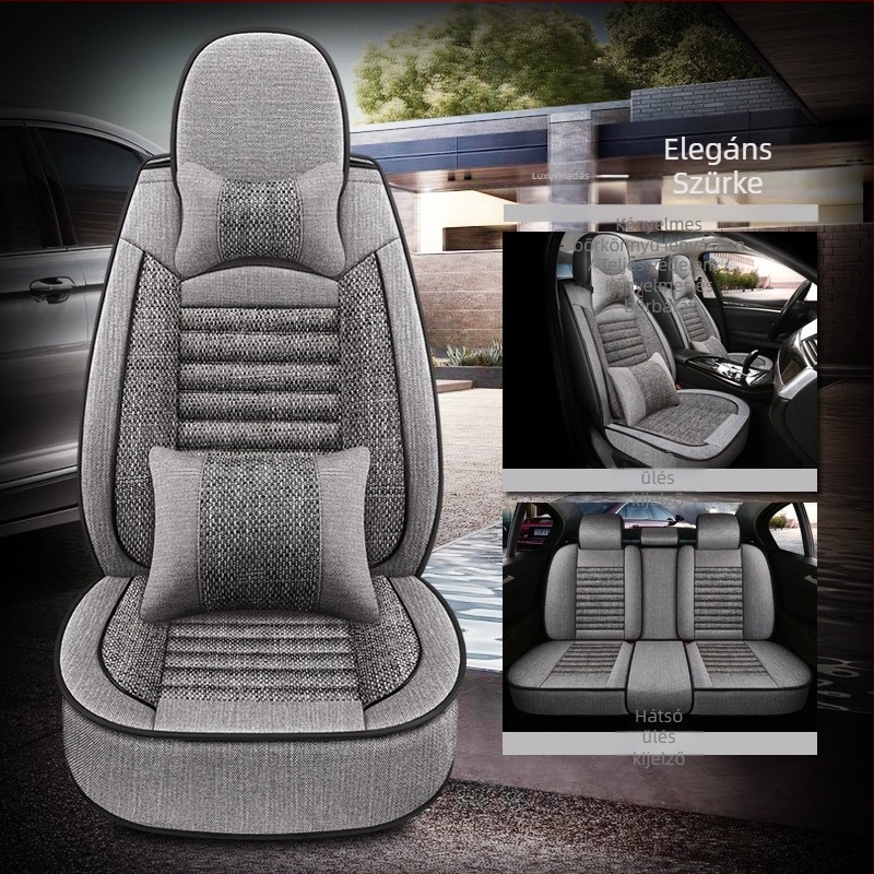 Oasis ötüléses teljes autóülés párna, univerzális négy évszakos huzattal, len külső, pamut töltet