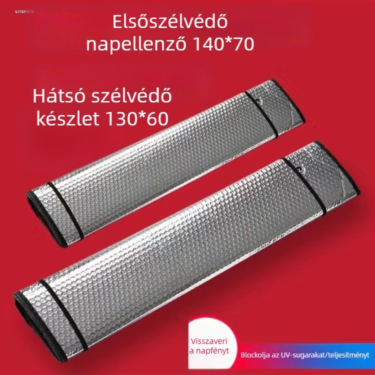 Yu jian autó napellenző teleszkópos rögzítéssel, első és hátsó ablakokra, vastagított egyszerű stílus, univerzális illeszkedés