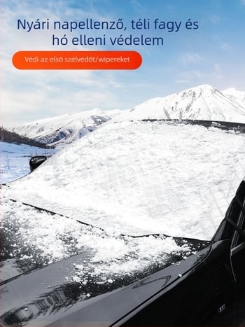 Peugeothez első szélvédő hóvédő takaró, alumíniumfólia, négy évszakos használat