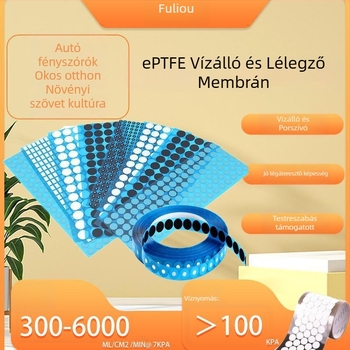 Elektronikai eszköz: ragasztócsíkkal ellátott vízálló, lélegző membrán, modell Flo-emcl0512, vastagság 0.12, anyag Más filmek, lélegzési képesség jó, elektronikus eszközökhöz.