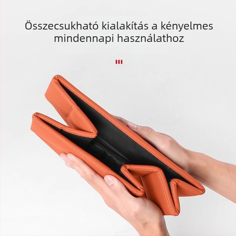 Ideal L8L9 két soros ülések alatti tároló doboz, valódi bőr, összecsukható, vízálló, szigetelt, nyomásálló, fogantyúval