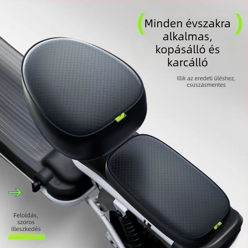 Bőr ülésvédő elektromos kerékpárhoz – töltőanyag nélküli, minden évszakhoz alkalmas