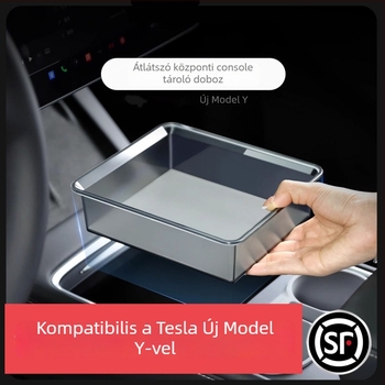 Tesla Model Y középkonzol ETC tároló – vízálló, műanyag