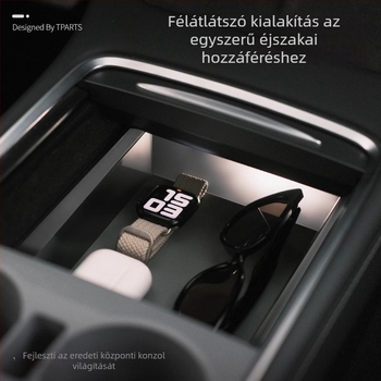 Tesla Model Y középkonzol ETC tároló – vízálló, műanyag