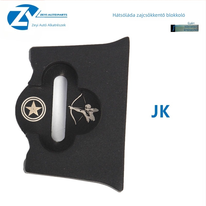 Wrangler hátsó ajtó korlátozó blokk mozgás elleni védelemmel, zajcsökkentés és logó módosítás kiegészítő