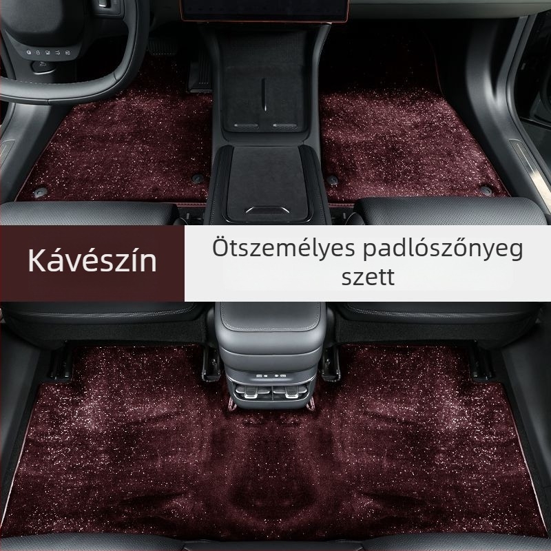 Csillagos ég motívumú autópadlószőnyeg – felső réteg puha plüssből készült szintetikus kasmírral