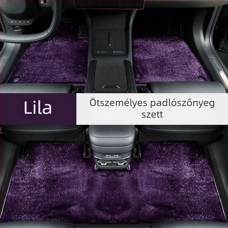 Csillagos ég motívumú autópadlószőnyeg – felső réteg puha plüssből készült szintetikus kasmírral