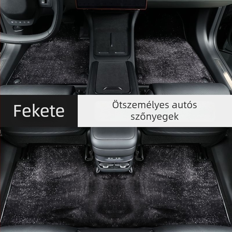 Csillagos ég motívumú autópadlószőnyeg – felső réteg puha plüssből készült szintetikus kasmírral