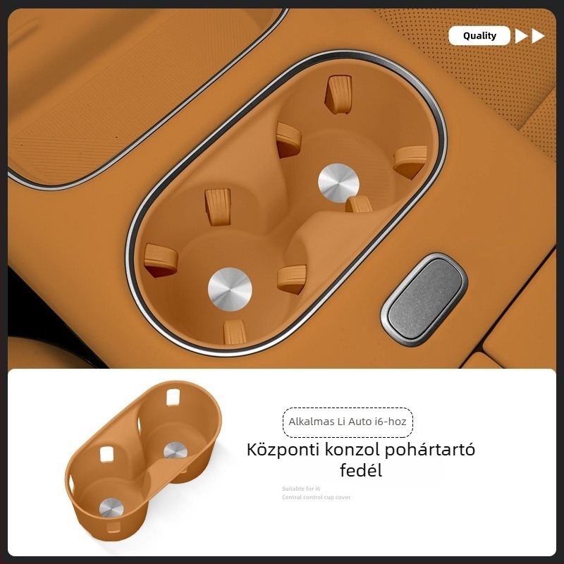 Szilikon anti-slip matrac központi konzol pohártartóhoz, kompatibilis az Ideal I6-tal – vízálló és nyomásálló