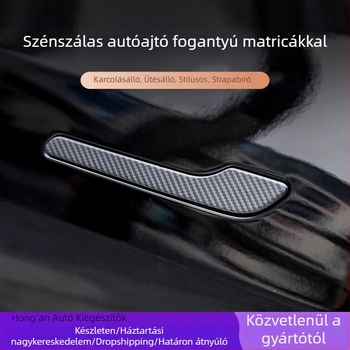Tesla ajtókezelő védő matricája – Model Y és Model 3 kompatibilis, ABS anyag, öntapadó, geometriai minta