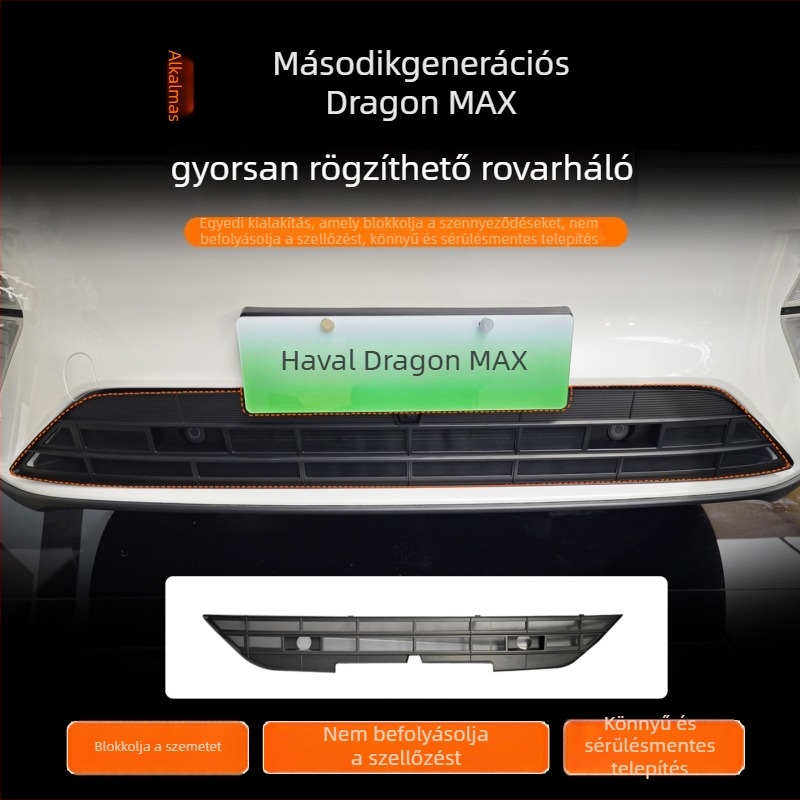 Első és középső radiátorgrillhez készült szúnyogháló a második generációs Haval Xiaolong Max számára — King Kong net + ABS, Márka Good Walking