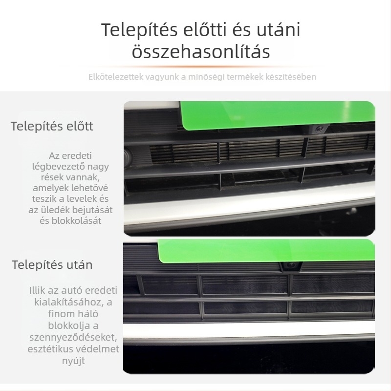 Első és középső radiátorgrillhez készült szúnyogháló a második generációs Haval Xiaolong Max számára — King Kong net + ABS, Márka Good Walking