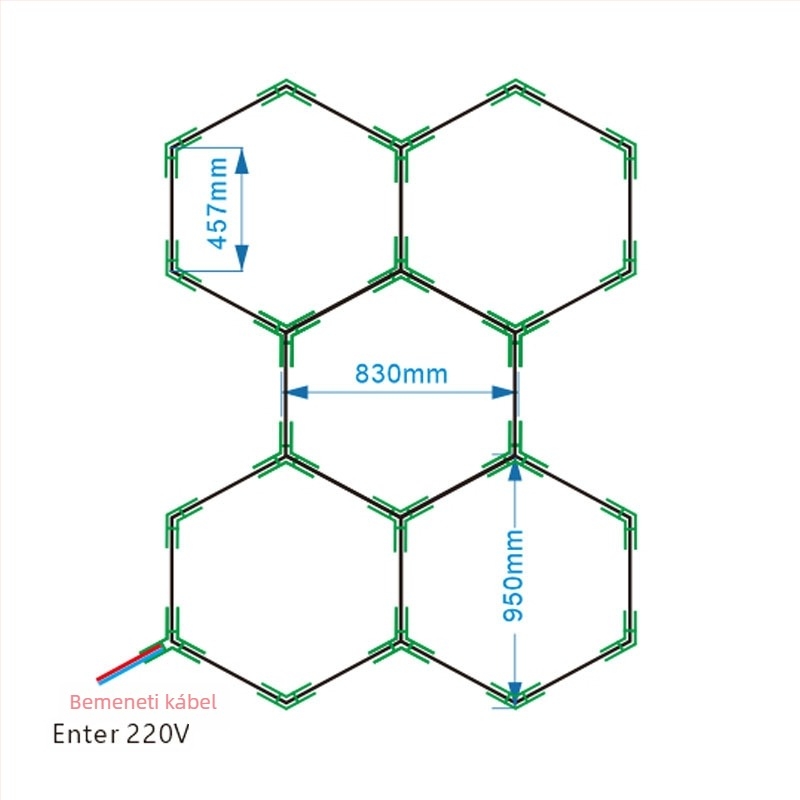 IOED-5-110 LED garázslámpa műhelyekhez, 192W, 19200 lm, 85-265V, 500000 h