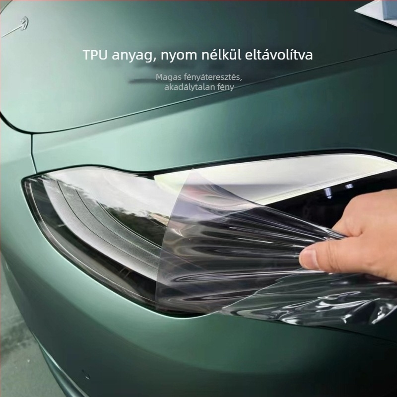 TPU fényszóró fólia autókhoz – puha, átlátszó védőfólia
