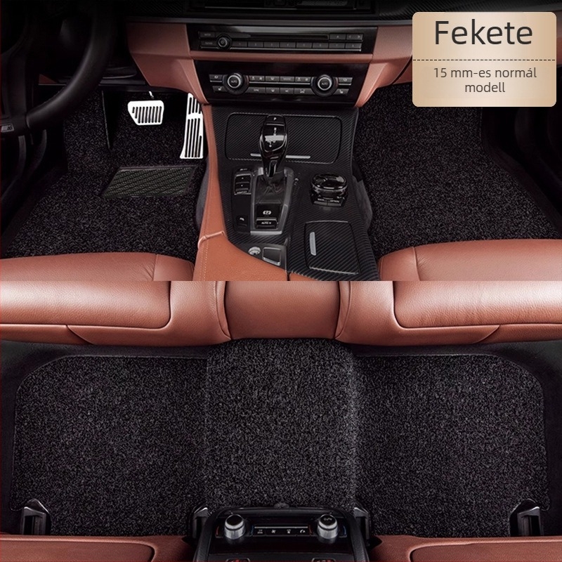 Audi teljes körű PVC autópadlóvédő, nagy körkörös kialakítás, talpbetét szálgyűrűvel, logónyomás elérhető