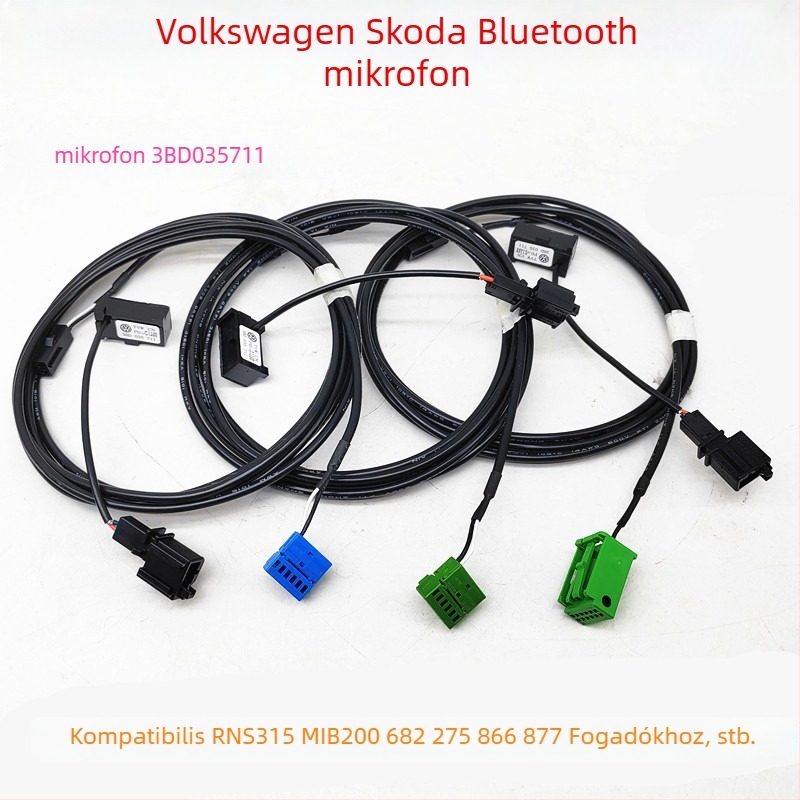 Skoda autó navigációs Bluetooth mikrofon, kompatibilis az RNS RCD510, RNS315, MIB866 és 877 modelllekkel