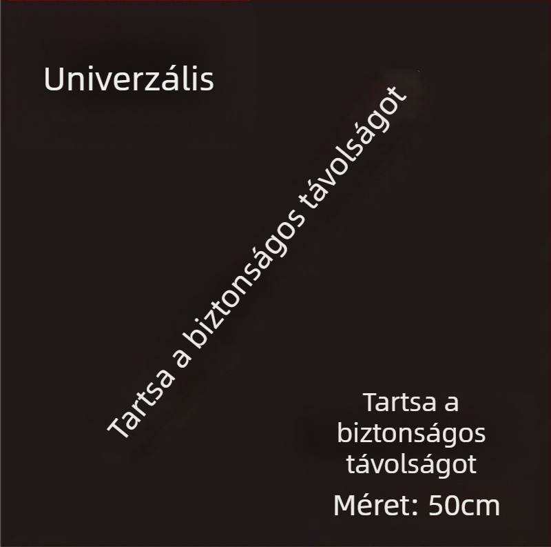 Autó reflektív figyelmeztető matrica — öntapadó telepítés, univerzális minta, testreszabható