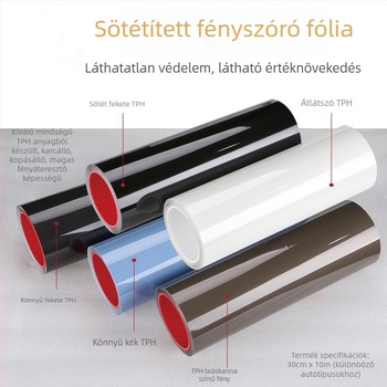 TPH sötétített fényszóró és hátsó lámpa védőfilm, önreparáló és karcolásálló felülettel