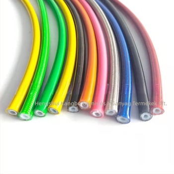 Motorkerékpár fékolajcső, nejlon, modell SAEJ1401, anyag Teflon, külső átmérő 7,5 mm, falvastagság 2,15 mm, KB