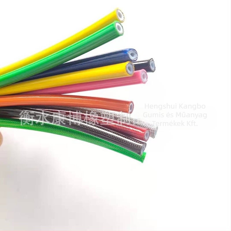 Motorkerékpár fékolajcső, nejlon, modell SAEJ1401, anyag Teflon, külső átmérő 7,5 mm, falvastagság 2,15 mm, KB