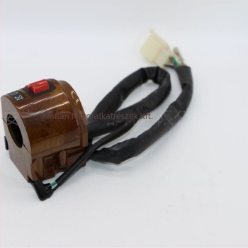 Motorkerékpár kormánykapcsoló készlet bal és jobb kürttel, indítás/kikapcsolás kapcsolóval; márka HADA, modell 1, testreszabható feldolgozás