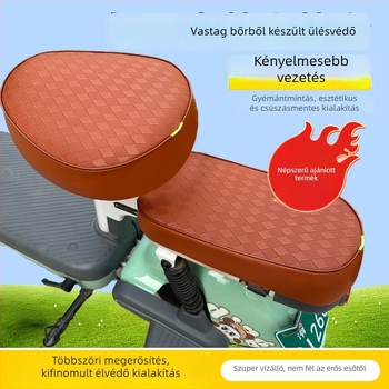Vízálló nyeregtakaró elektromos kerékpárhoz, vastagított kivitel, karcolásálló és kopásálló (PU; töltőanyag nélkül; logó nélkül; egész évben használható)