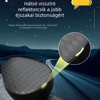 Vízálló nyeregtakaró elektromos kerékpárhoz, vastagított kivitel, karcolásálló és kopásálló (PU; töltőanyag nélkül; logó nélkül; egész évben használható)
