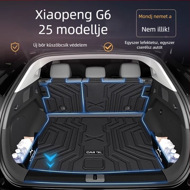 Xpeng G6/G9 csomagtartó matrac, 25 modellhez illeszkedő, TPE körbefogás, vastagított autó dekorációs kiegészítő