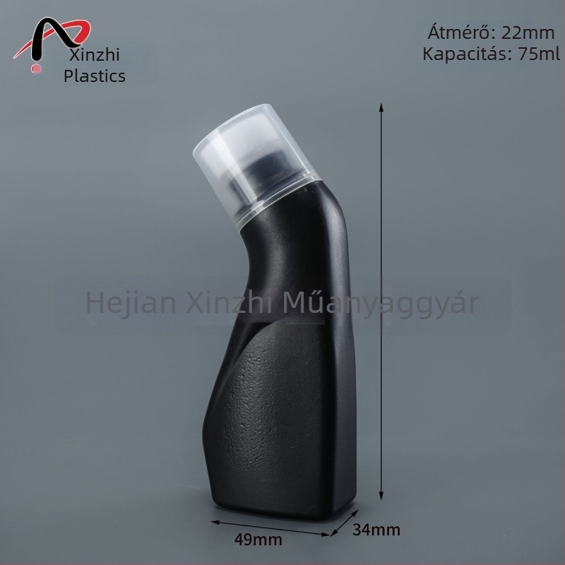 Üres üveg autóüveghez - 75-100 ml, PE műanyag, csomagolás típusa: edény, fedővel