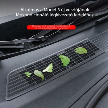 Tesla Model 3 beömlő levegő szűrőháló rovarmentes védőburkolat, új verzió – módosítási készlet