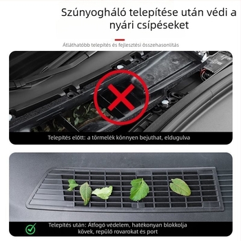 Tesla Model 3 beömlő levegő szűrőháló rovarmentes védőburkolat, új verzió – módosítási készlet