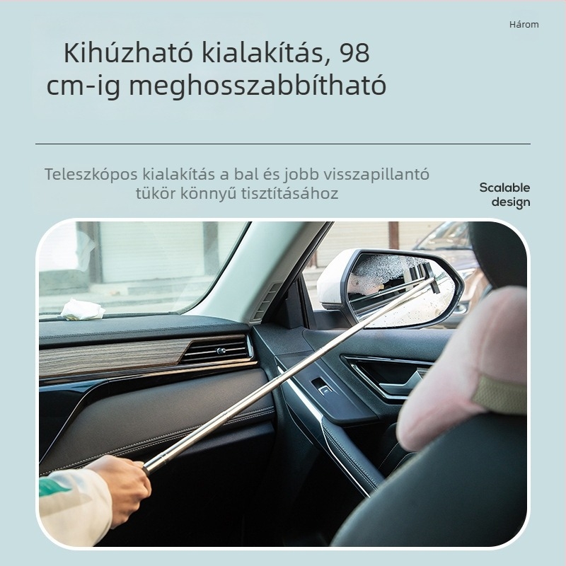 DI Paul visszapillantó tükör törlő, univerzális, rozsdamentes acél + természetes gumi