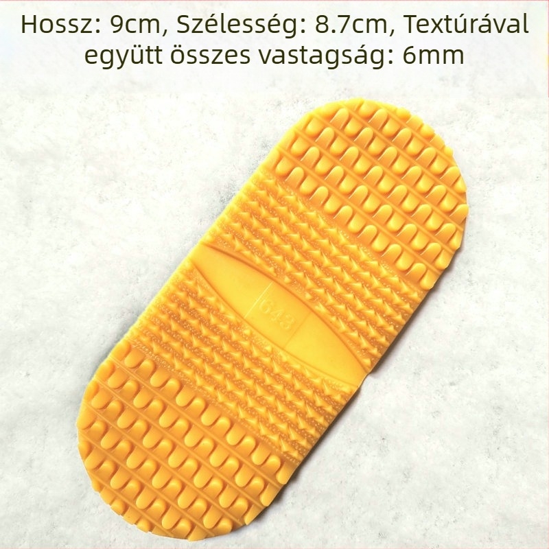 Cipőtalp vastagított faalappal, csúszásmentes havas és jégen, fagyvédő, kopásálló és csendes