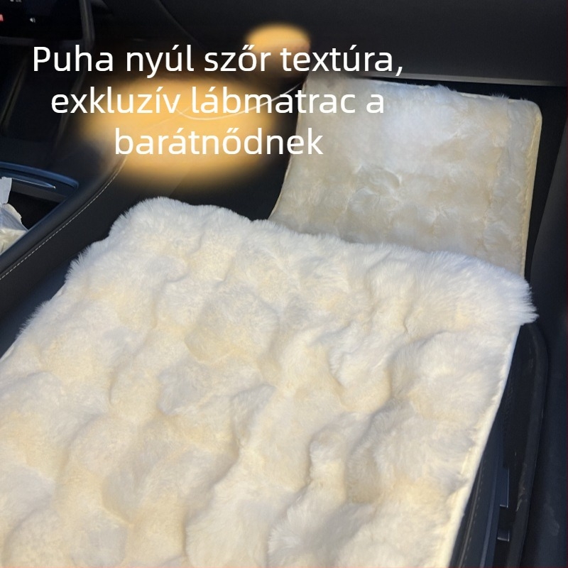 Autóba illő plüss lábtörlő velúr anyagból, univerzális modell, logó nélküli, fű mintázatú