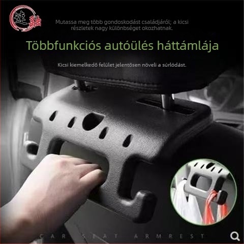 Autóülés hátsó akasztó – Armrest Hook, ABS anyag, snap-on telepítés, belső ajtópanelhez