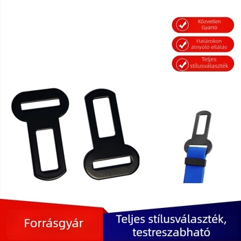 Háziállatok számára autóbiztonsági öv beszúróhosszabbító — cinkötvözet, modell 142588, testreszabás elérhető, logónyomtatás, Guangxi eredet