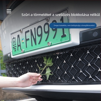 Ideal L6 előtti rovarvédő háló három részre osztott csillagmintával — autó első részének védőhálója