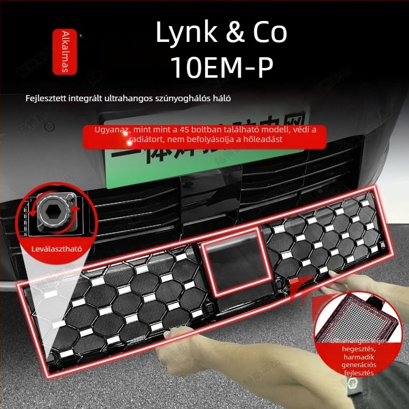 Lincoln 10EMP Autó előlap háló rovarvédő – Full Sky Star dizájn, dekoratív sáv