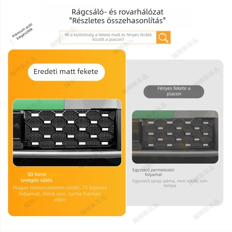 Lincoln 10EMP Autó előlap háló rovarvédő – Full Sky Star dizájn, dekoratív sáv