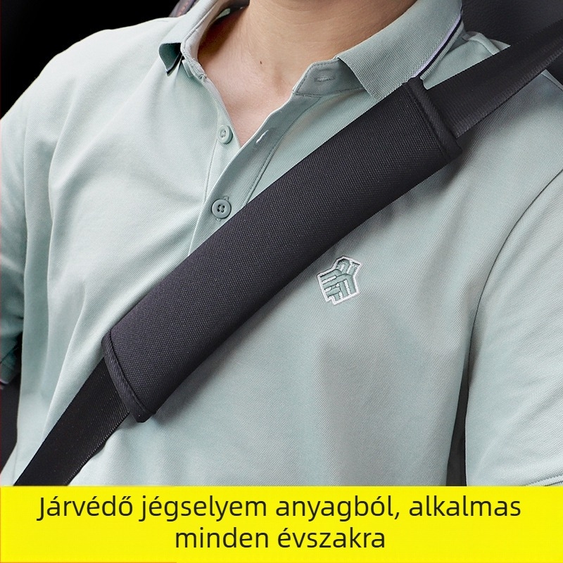 Autó biztonsági öv vállvédő, jégselyem anyagból, 0,1 kg, testreszabható, praktikus