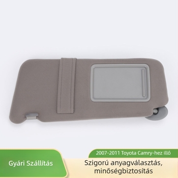 Camry 2007-2011 napvédő, PVC anyag, pattintásos szerelés, minimalist stílus, az első műszerfalhoz