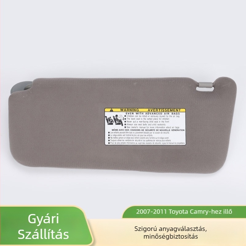 Camry 2007-2011 napvédő, PVC anyag, pattintásos szerelés, minimalist stílus, az első műszerfalhoz